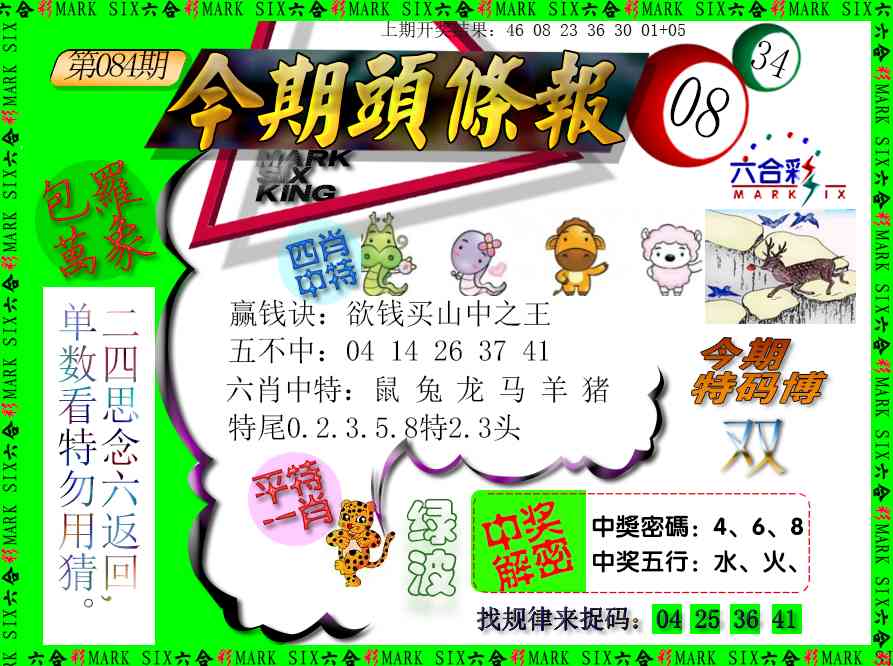 084期今期头条报[图]