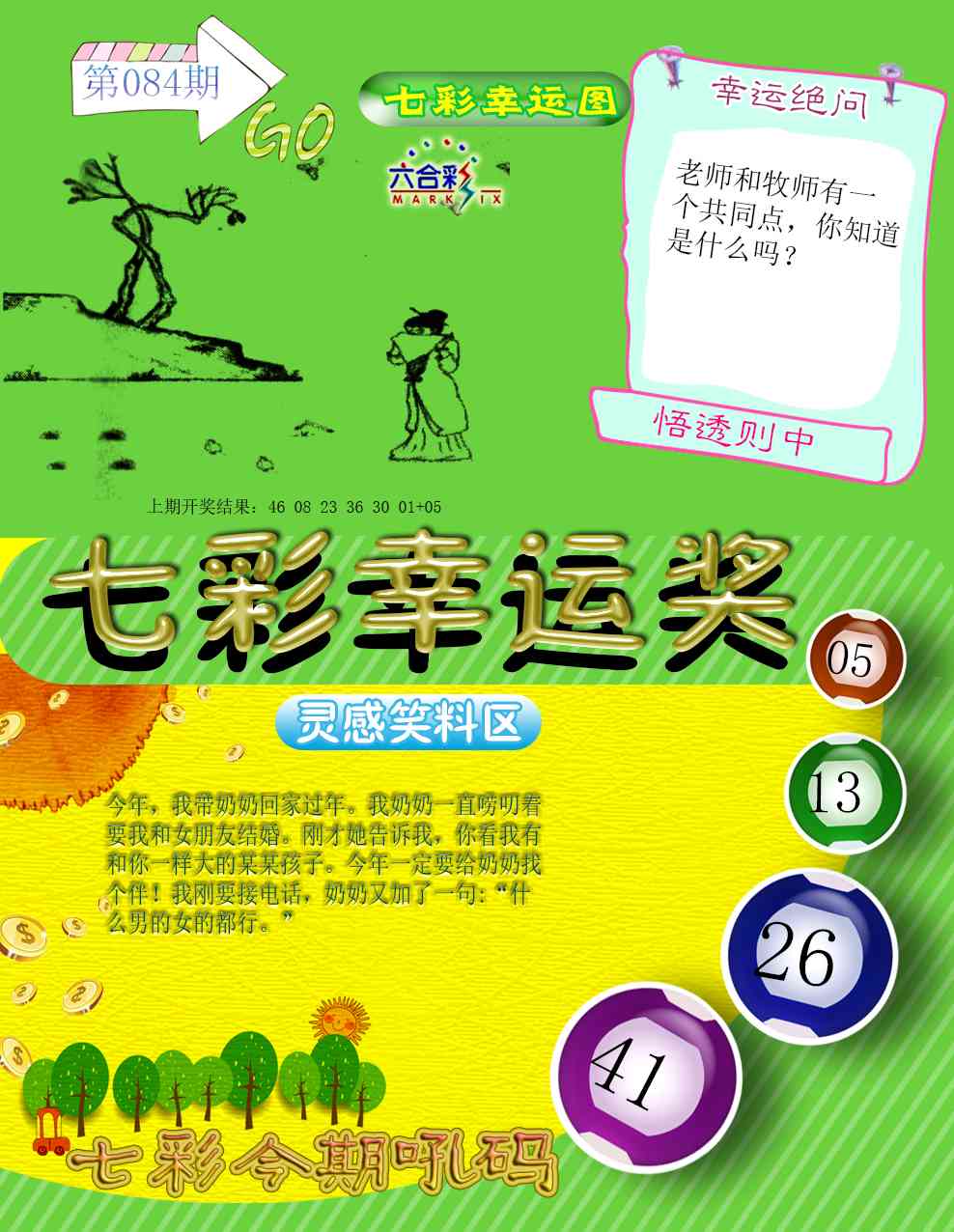 084期七彩幸运奖[图]